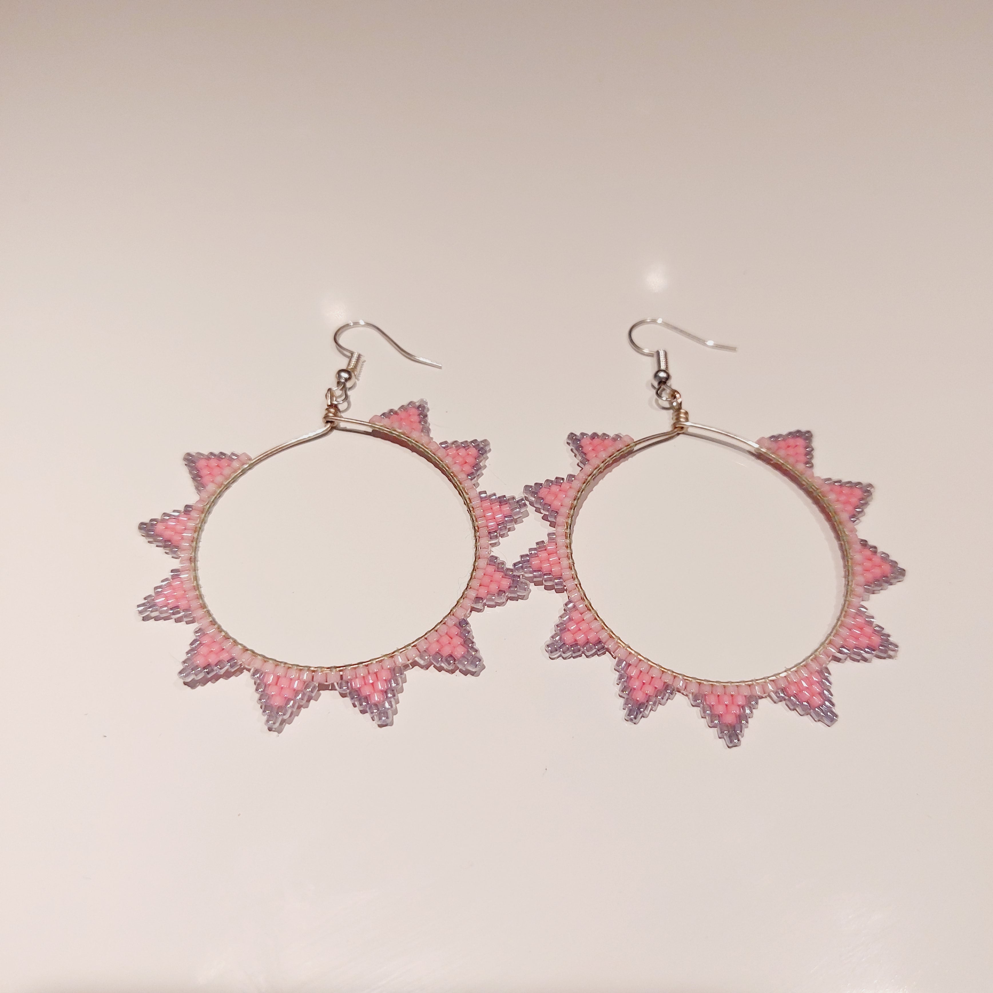 Boucles d'oreilles sun Rose