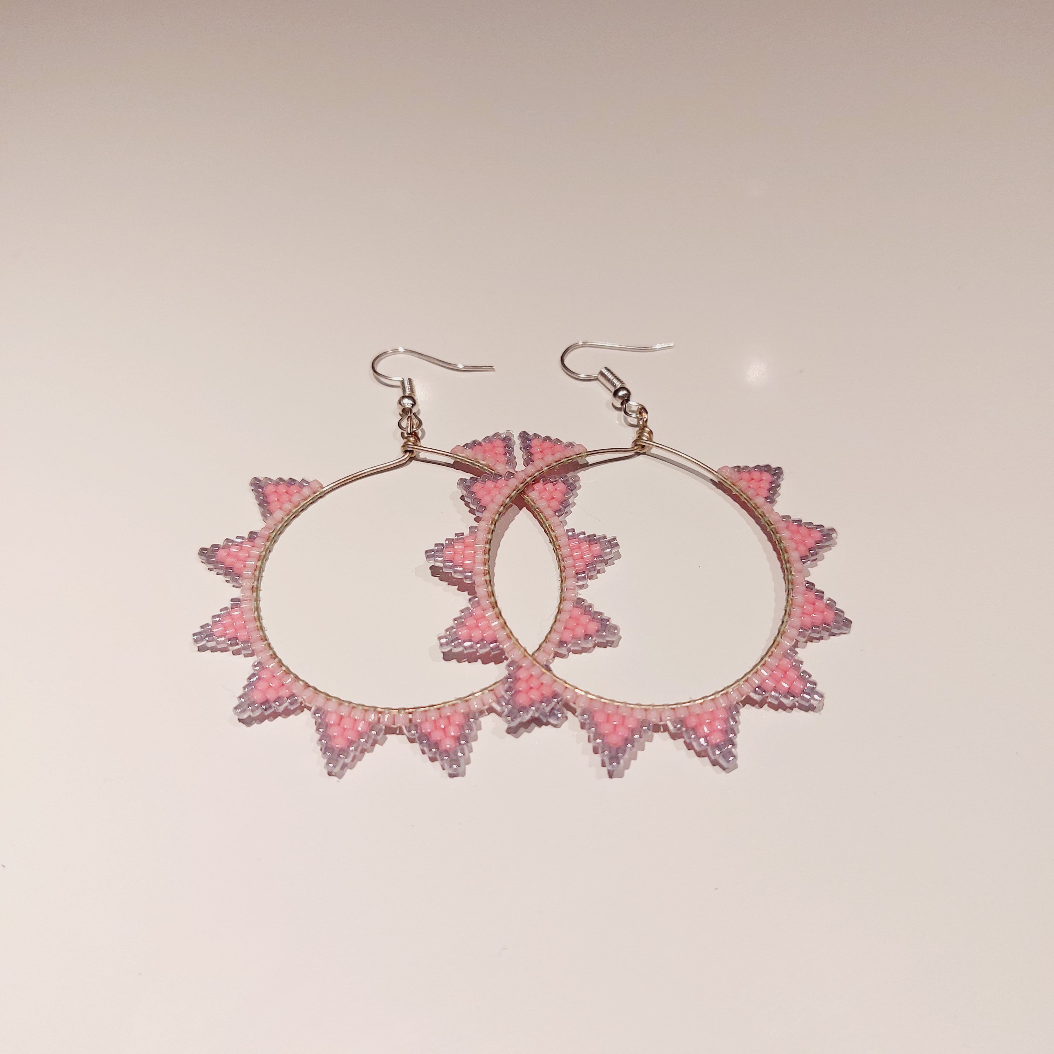 Boucles d'oreilles sun Rose